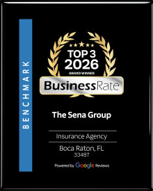 the-sena-group-top-3-award-2026-plaque The Sena Group - winner of the Top 3 2026 BusinessRate for Boca Raton, FL 33487